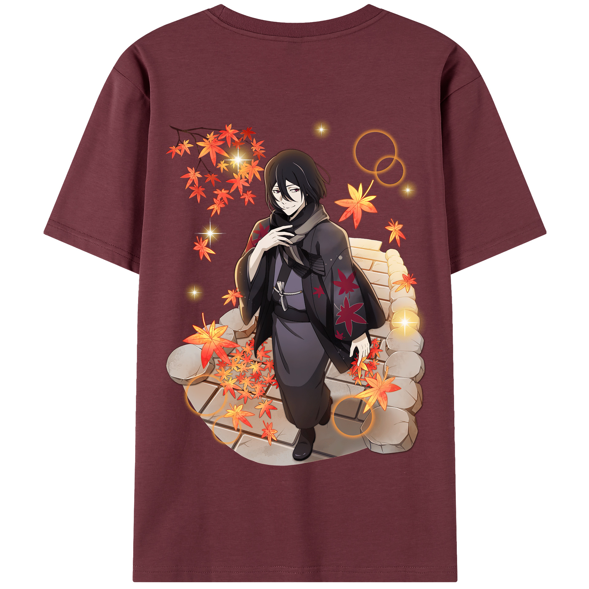 （画像用） 文豪ストレイドッグス Bungo Stray Dogs 綿100％半袖Tシャツ（背面プリント）